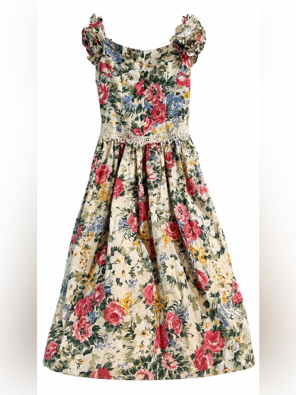 Vintage Scott McClintock Floral Corset Dress Size 8 USA modern fit 4 / small - Picture 4 of 10